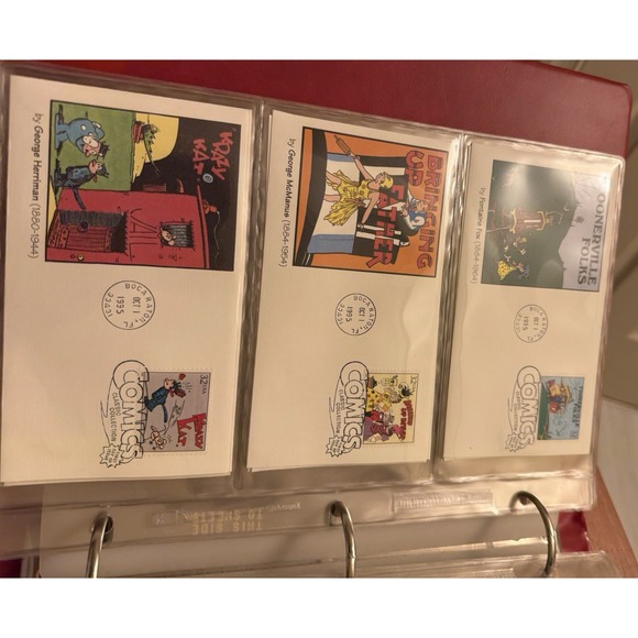 LOT OF 172 FIRST DAY Of ISSUE COVERS  1995-1996 In Binder Comics, Olympics Santa - Picture 10 of 16